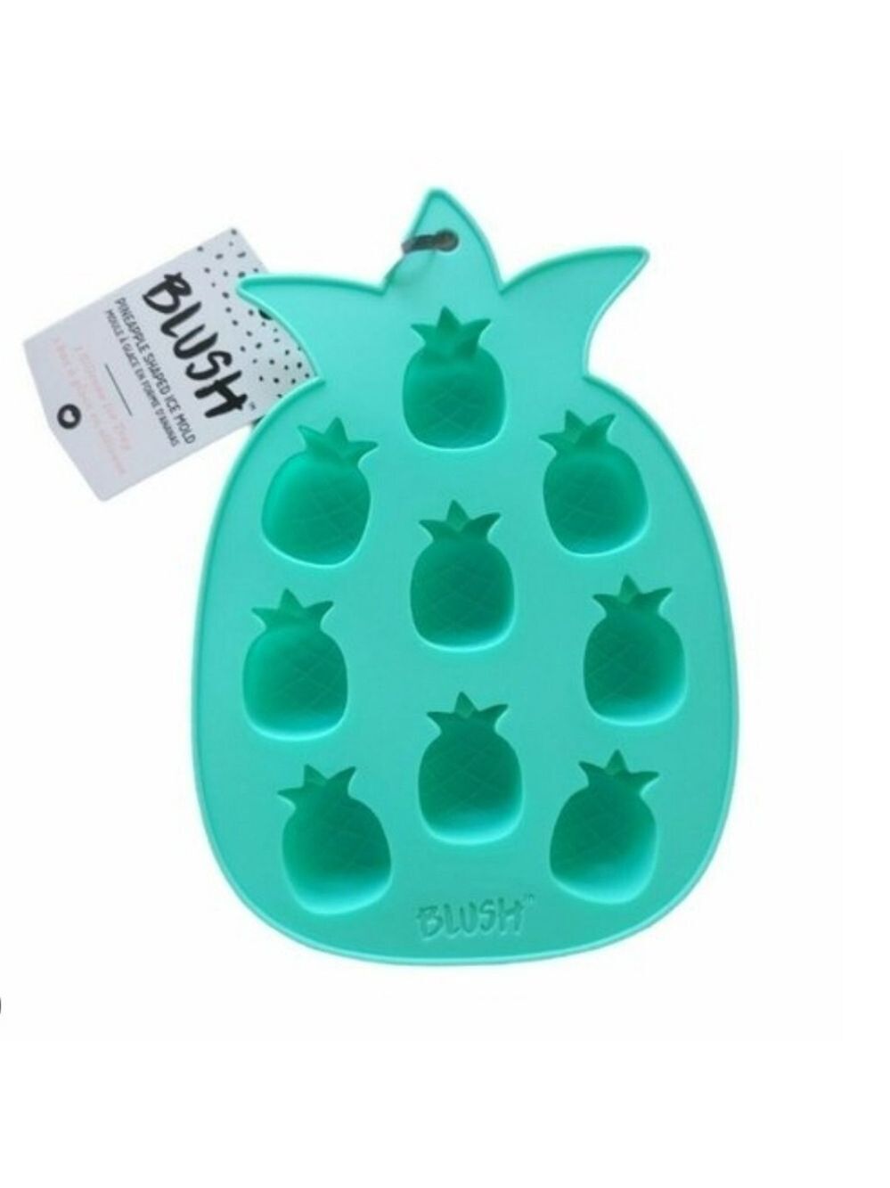 Blush Pineapple Shape Silicone Chocolate Jello Candy Ice Cube Mold Tray NWT